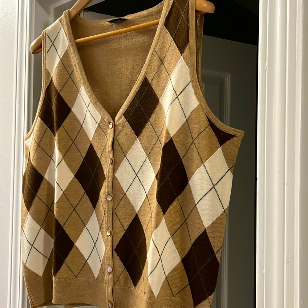 Talbots 1X sweater shell 100% Italian Merino, used but excellent condition